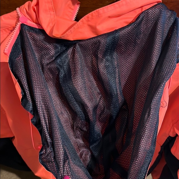 Women's Medium Coastal Coral Lightweight Jacket with hood Lined mesh Maryland - Picture 3 of 4